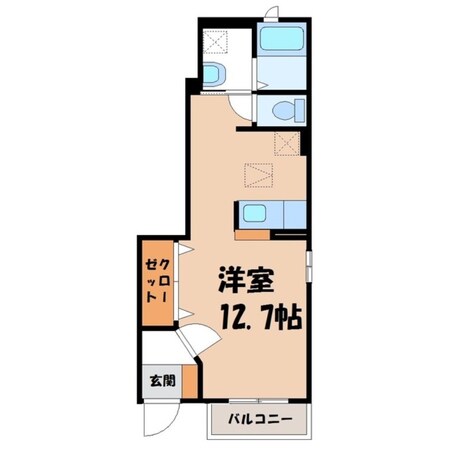 宇都宮駅 バス10分  ミツトヨ前下車：停歩10分 1階の物件間取画像